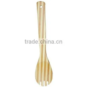 Natural Color Varnished Small Bamboo Salad Spoon thumbnail-1