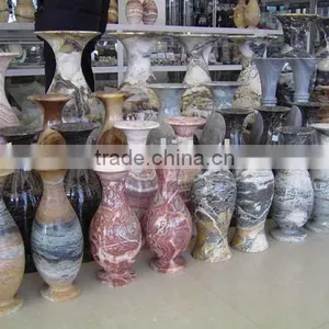 Colorful Flower Marble Vase thumbnail-1