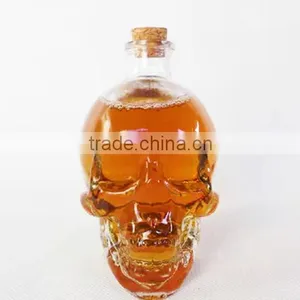 Clear Glass Skull Decanter - Fill It Up W/ Wine, Beer or Liquor, 100/150/380/700 ml thumbnail-6