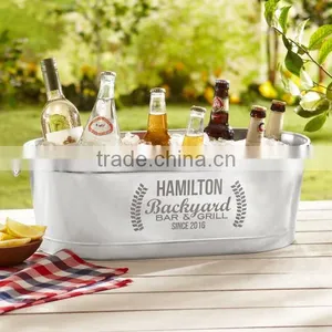 Galvanized Metal Camping Beer Tub thumbnail-1