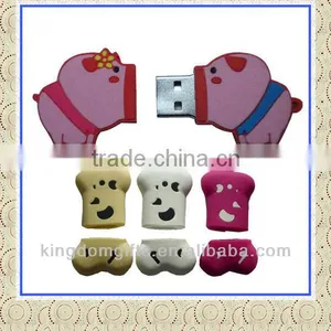 Cute Pigs Design Silicone USB thumbnail-1