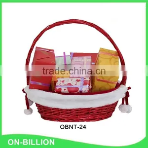 Hand Woven Wicker Material Christmas Fruit Baskets thumbnail-1