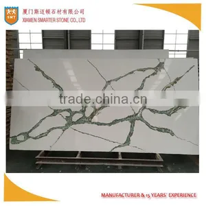 White Carrara Artificial Quartz Slab for Decoration thumbnail-1