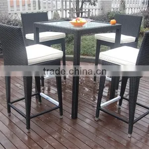 Outdoor/Indoor Furniture Rattan/Wicker Patio Bar Set thumbnail-2