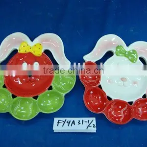 Ceramic Easter Egg Plate Handpainted thumbnail-1