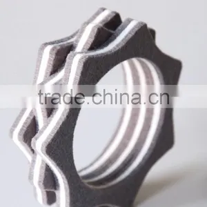 2017 New Products Website China Supplier Felt Fabric Fashion Charm Smart Health Promotional Polyester Bracelet Bracelet thumbnail-1