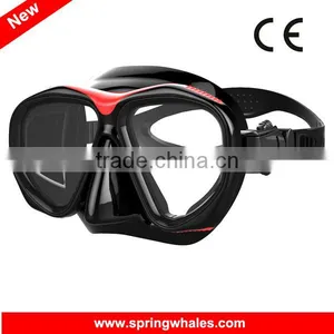 Silicone CustomizableTempered Glass Free Diving Mask(MK-200) thumbnail-1