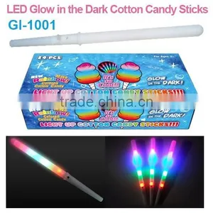 2015 LED Glow in the Dark Cotton Candy Sticks thumbnail-1