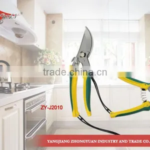 Stainless Steel Garden Scissors/pruner With Plastic Handle, 7.5 Inches thumbnail-1