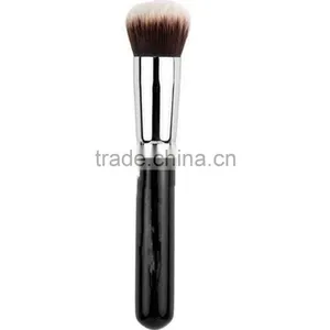 NEW Soft Synthetic Large Cosmetic Blending Foundation Silver Professional Makeup Brush Private Label Makeup Brush thumbnail-1