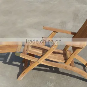 Solid Wood Beach Chair / Folding Leisure Chair thumbnail-4