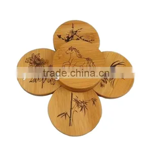 Bamboo Cup Coaster Bamboo Mat thumbnail-1