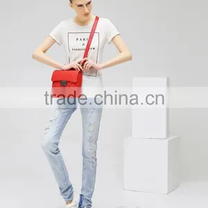 Autumn Latest New Design Women Funky Ripped Denim Jean Pants thumbnail-5