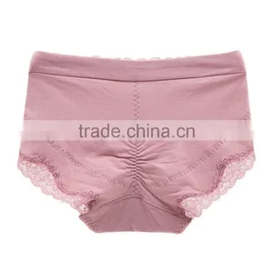 Factory Colorful 95% Cotton 5% Spandex With Lace Custom Sexy Fancy Woman Underwear thumbnail-4