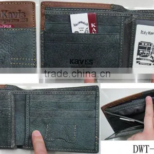 Fashion Golden Factory Men Genuine Leather Patches Work New Wallet thumbnail-1