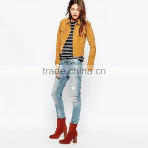 Best Selling Hip Hop Ripped Style Latest Design Jeans Pants for Girl thumbnail-4