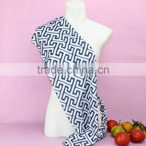 2017 Fashion Spring Cotton Greek Key Scarf Women Petti Scarf thumbnail-2