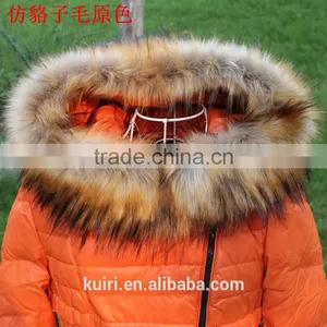 Man-made Fur Natural Large Faux Fox/raccoon Fur Collar / Fur Trim for Winter Coat Collar thumbnail-5