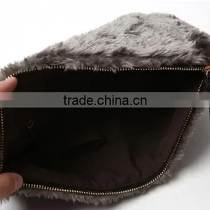 Fashion Ladies Long Chain Leather And Fur Handbags In Best Price Factory thumbnail-3