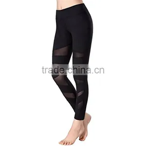 Factory Price Yoga Fitness Wear Ladies Mesh Yoga Leggings thumbnail-1