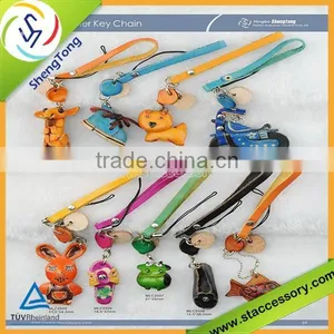 2015 New Design Many Kinds of Fashion and Custom Leather Key Chain thumbnail-2
