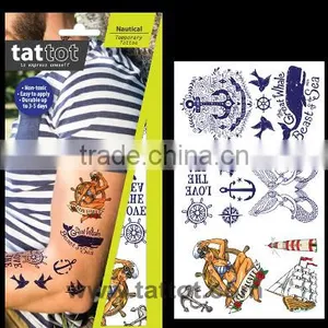 Color Adult Temporary Tattoo Nautical OEM Tattoos thumbnail-1