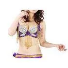 Diamond Encrusted Fiber Belly Dancing Tops For Competition Customized Size thumbnail-1