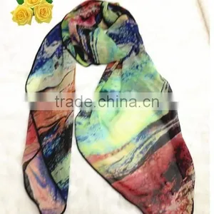 PRINTED POLYESTER SCARF thumbnail-3