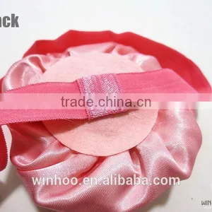 2015 Hottest Elastic Peony Flower Hairband, Satin Flower With Bead thumbnail-5