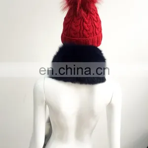 High Quality Nice Real Fox Fur Luxury Scarf thumbnail-5