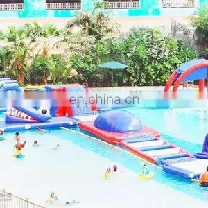 Portable Water Park Equipment , Cheap Inflatable Floating Water Park thumbnail-1