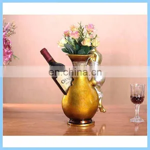 Creative Resin Flower Bottle Red Wine Holder for Home Decoration thumbnail-1