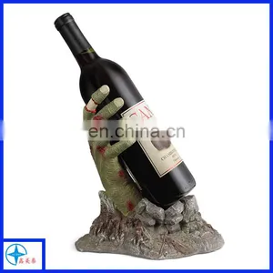 Novelty Halloween Style Decorative Resin Bloody Zombie Hand Holding a Bottle Wine Rack thumbnail-1