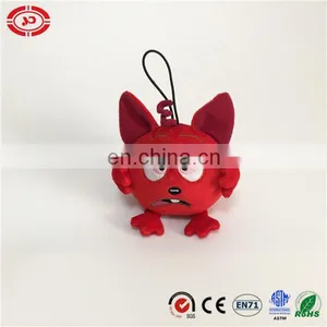 Red All Head Freaking Emotion Stuffed Tiny Plush Keychain thumbnail-1