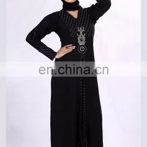 New Model Abaya in Dubai | Designer Stone Work Abaya thumbnail-1