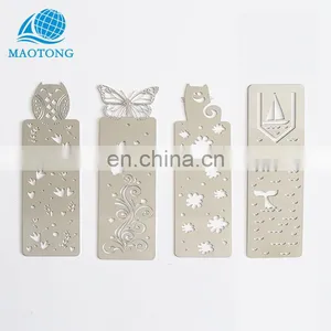 Promotion China Manufacturer Cheap Custom Metal Gifts Stainless Steel Bookmarks for Books thumbnail-2