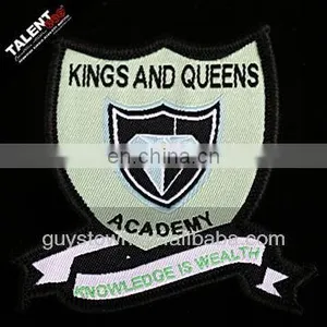 Wholesale Custom Private Woven Embroidery School Uniform Logo Name Badge thumbnail-2