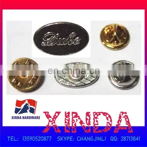 16 x 10mm Metal Alloy Emblem Badge With Butterfly Pin thumbnail-1