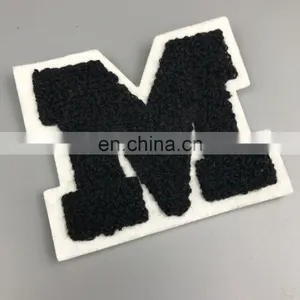 High Quality Custom Iron on Towelling Embroidery Patch Letters thumbnail-6