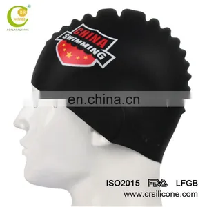 Newest Design Cartoon Swim Cap for Kids, Unique Shark/fish-shaped Silicone Swimming Cap thumbnail-1