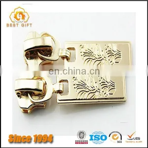 Wholesale Custom Cheap Garment Accessories Jacket Gold Metal Logo Zippers thumbnail-2