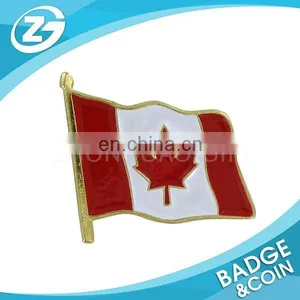 Cheap Promotional Custom Design Metal Flag Lapel Pin Badges thumbnail-1