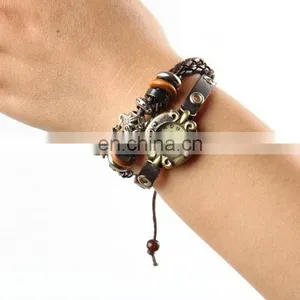 New Fashion Lover Gift Luxury Vintage Genuine Leather Charm Women Charm Watch thumbnail-2