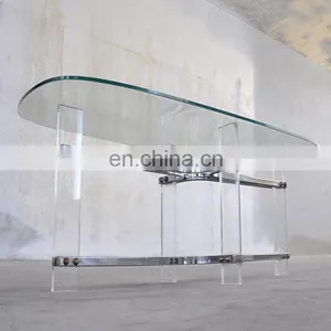 Hot Sale High Quality Clear Plexiglass Coffee Table thumbnail-6