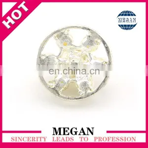 Wholesale Snap Jewelry Button Flower Metal Rhinestone Pearl Buttons thumbnail-2