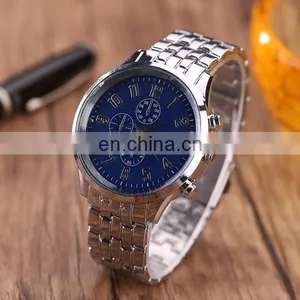 Wholesale Factory Stainless Steel Watch Silver Quartz Watch thumbnail-2
