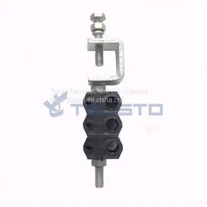 Optic Fiber Clamp for Fiber Cable, Power Cable, Double Type 6 Holes thumbnail-1