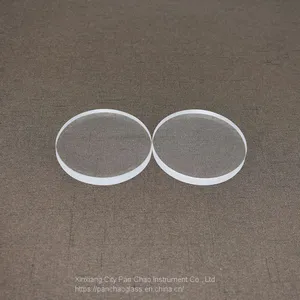 High Temperature Resistant Thick Wall Clear Quartz Sight Glass Disc thumbnail-5