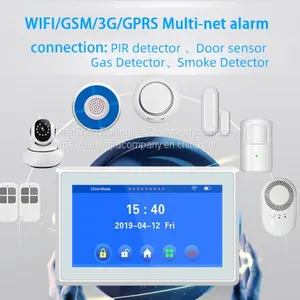 Smoke Anti Fire System SMS 110DB Siren Alert WIFI GSM Alarm System House Alarm System thumbnail-3