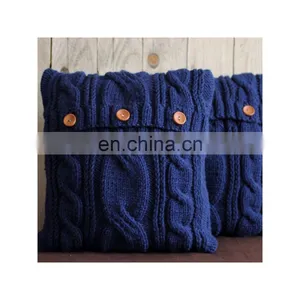 2019 New Design Decorative Plain Knitted Sofa Decorative Pillow Case thumbnail-5